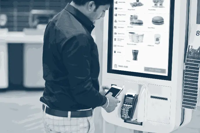 eutronix hospitality self‑service kiosk eutronix hospitality self‑service kiosk in use in hotel or service location