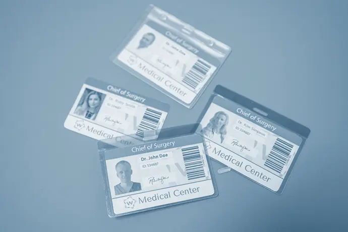 Employee ID cards for secure access