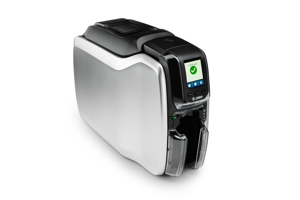 Zebra ZC300, Single Sided, UK/EU Cord, USB & Ethernet, Windows Driver, CardStudio 2.0 (Standard) application, 200 PVC cards, YMCKO ribbon (200 images)