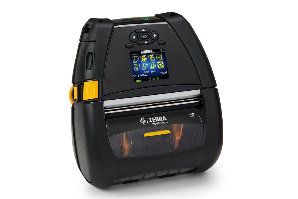 Zebra ZQ630 Plus Mobile Printer LTS, display, Bluetooth (BLE), WiFi 