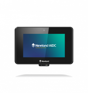 NQuire 500 Skate II Micro Kiosk with 5" Touch Screen, 2D CMOS Mega Pixel imager with Laser Aimer (CM6x, Landscape), 8MP front camera, BT, 4G, GPS, WiFi and POE. Incl. wall mount bracket and multiplug adapter. OS: Android 13 GMS.