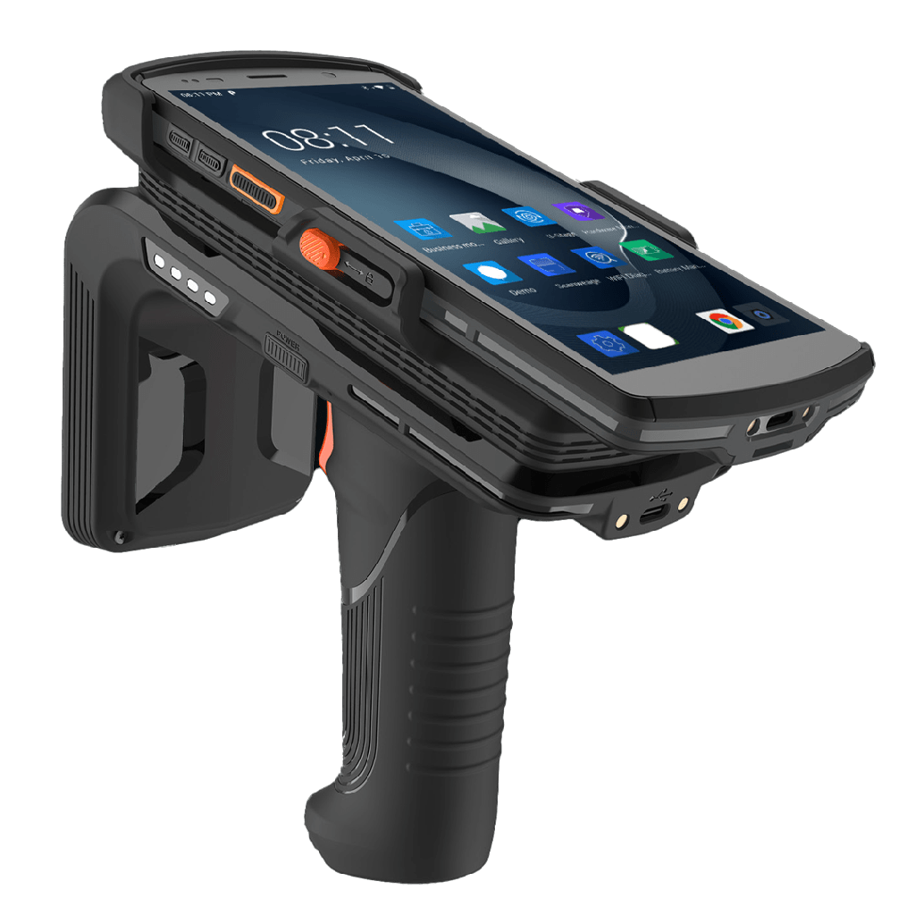 Urovo DT50P 5,7", 2D SR Standard Range Scanner, RFID (LR-UHF), 4/64, 4G, WiFi, BT, USB-C, GPS,  cameras, Android, GMS, with power supply