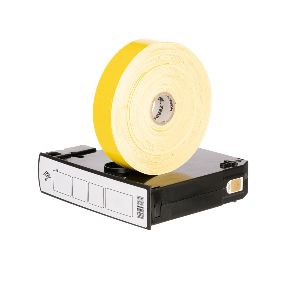 Wristband, Synthetic, 25 x 254mm, Direct thermal, Z-Band Fun, Adhesive closure, Cartridge, 350/roll, Yellow (Box of 6)