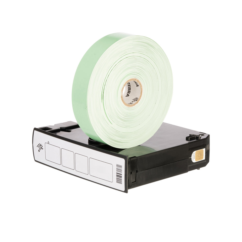 Wristband, Synthetic, 25 x 254mm, Direct thermal, Z-Band Fun, Adhesive closure, Cartridge, 350/roll, Green (Box of 6)