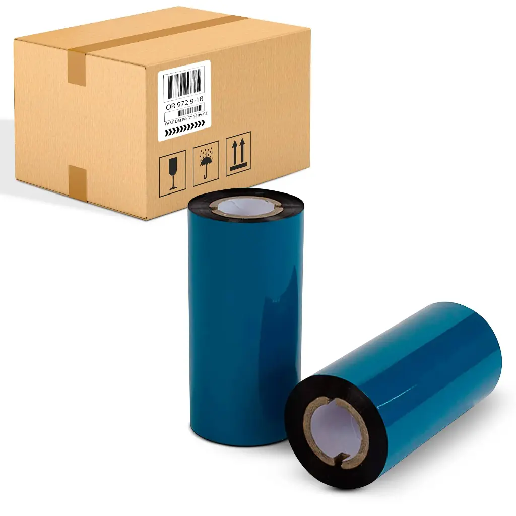 Ribbon Wax Standard 110mm x 300M Outside 1"core (Box of 20)