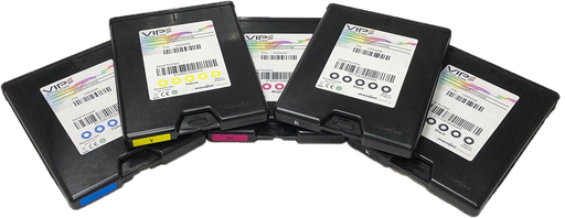 [VP-600-AS14B] VIPColor VP600 Assy Ink Cartridge 1 Set Pack (Y+M+C+K+K)
