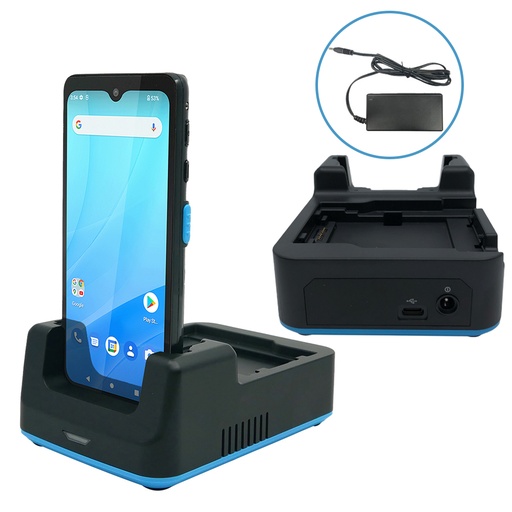 [5000-900106G] PA768 1-Slot USB Cradle with (5V/6A) power supply (without power cord) **Not included but optional accessory: 3 Pins Power Cord EU