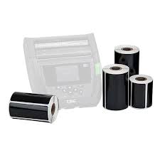 [DT-400250-BPR] Thermaflex 102 x 64 mm Label White Polypropylene with resin ribbon, 180lpr, 19mm core, 57mm OD (Box of 50 Roll)