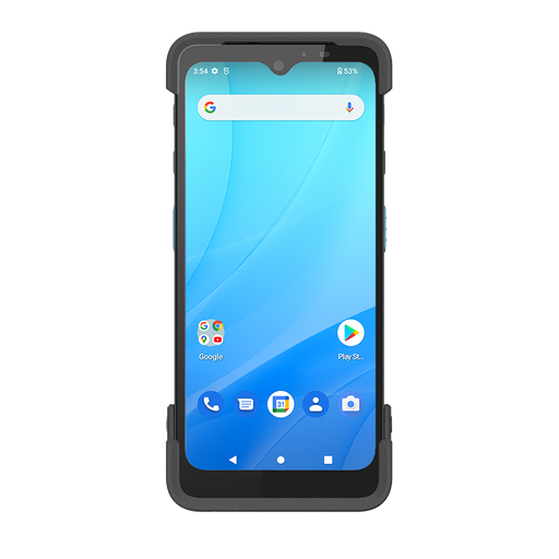 [PA768-WA6FRM3G] Unitech PA768 with bumper, Android 12, 2D FlexRange (N6803FR), 6G/64GB, WiFi 6E, Bluetooth 5.2, including pre-installed hand-strap kit, USB-C cable and 5100mAh hot swappable battery.