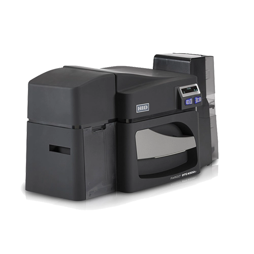 [055100] HID Fargo DTC4500e Dual-Side Printer, USB and Ethernet without Locking Hoppers