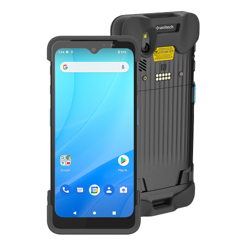 [PA768-YJLFUM3G] Unitech PA768e no bumper, Android 14, GMS, built-in UHF EU RFID short-range reader,  2D, 6G/64GB, 4G/LTE, WLAN 6E, 1x SIM & 1x eSIM, Bluetooth 5.1, USB-C cable an&d 5100mAh hot-swap battery
