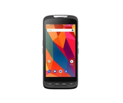 [AT-E5L11003] Athesi E5L Android 11 Octo Core, Display 5'' HD 1280 x 720 tactile capacitive multi touch, Gorilla Glass 4, 400 nits, 4G, LTE, GPS, Wifi, Bluetooth, NFC, Camera 8 Mpixels autofocus, flash, port micro SD, Connector micro USB and docking connector, 1D, 2D scanner. Include : Battery 4000 mA USB cable, wrist strap, USB power adaptor