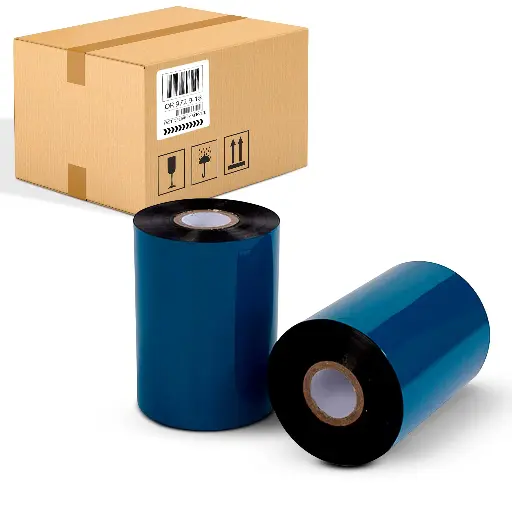 [TDW108-083450-OW] Ribbon Wax Standard 83mm x 450M Outside 1"core (Box of 12)